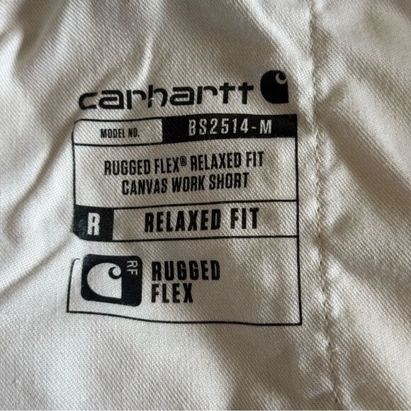 Carhartt Rugged Flex Relaxed Fit Canvas Work Short Tan Men’s Sz 46 - Picture 10 of 14